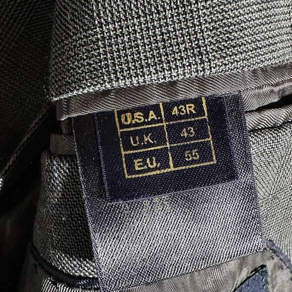 Brooks Brothers Mens Blazer 43 R Gray Glen Plaid Fitzgerald Fit Wool Sport Coat - Picture 5 of 14